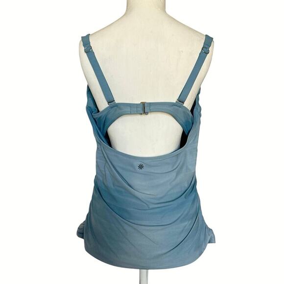 Athleta Square Neck UnderwireTankini Green Ombré Womens Size 38D/DD - Picture 4 of 7